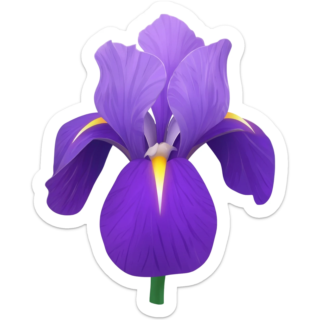Iris flower sticker