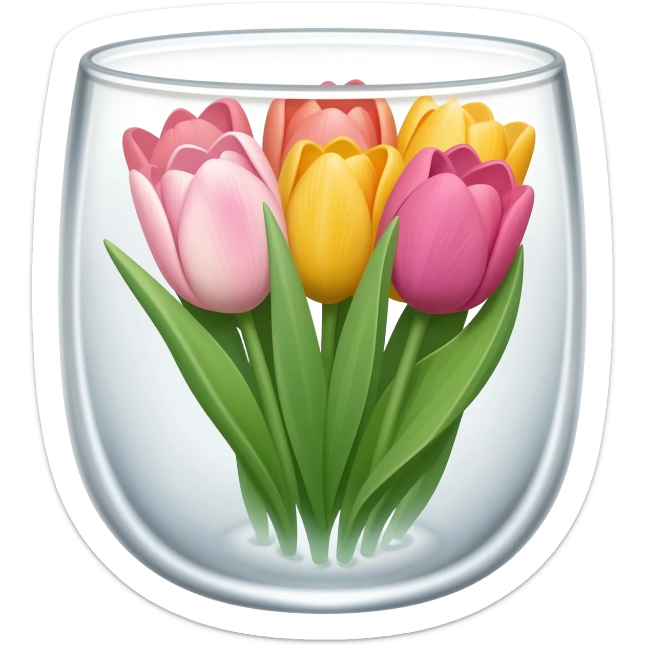 БАБОЧКА ИЗ ТЮЛЬПАНОВ sticker