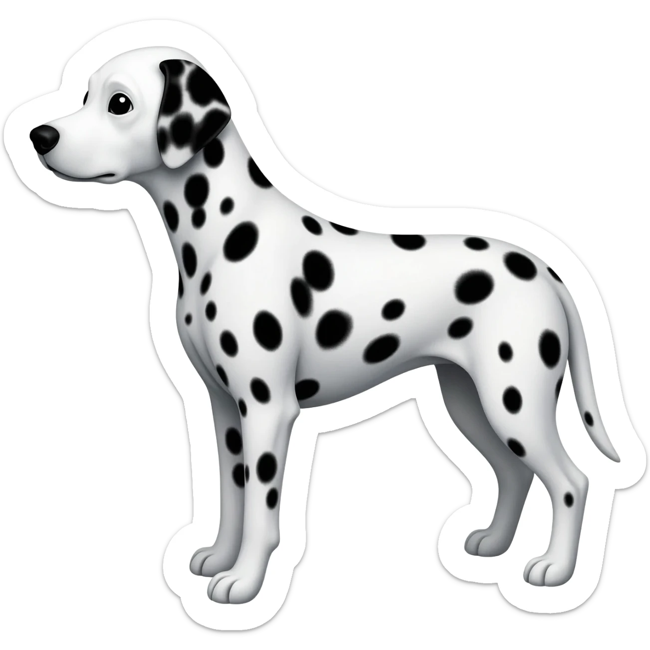 dalmatian full body sticker