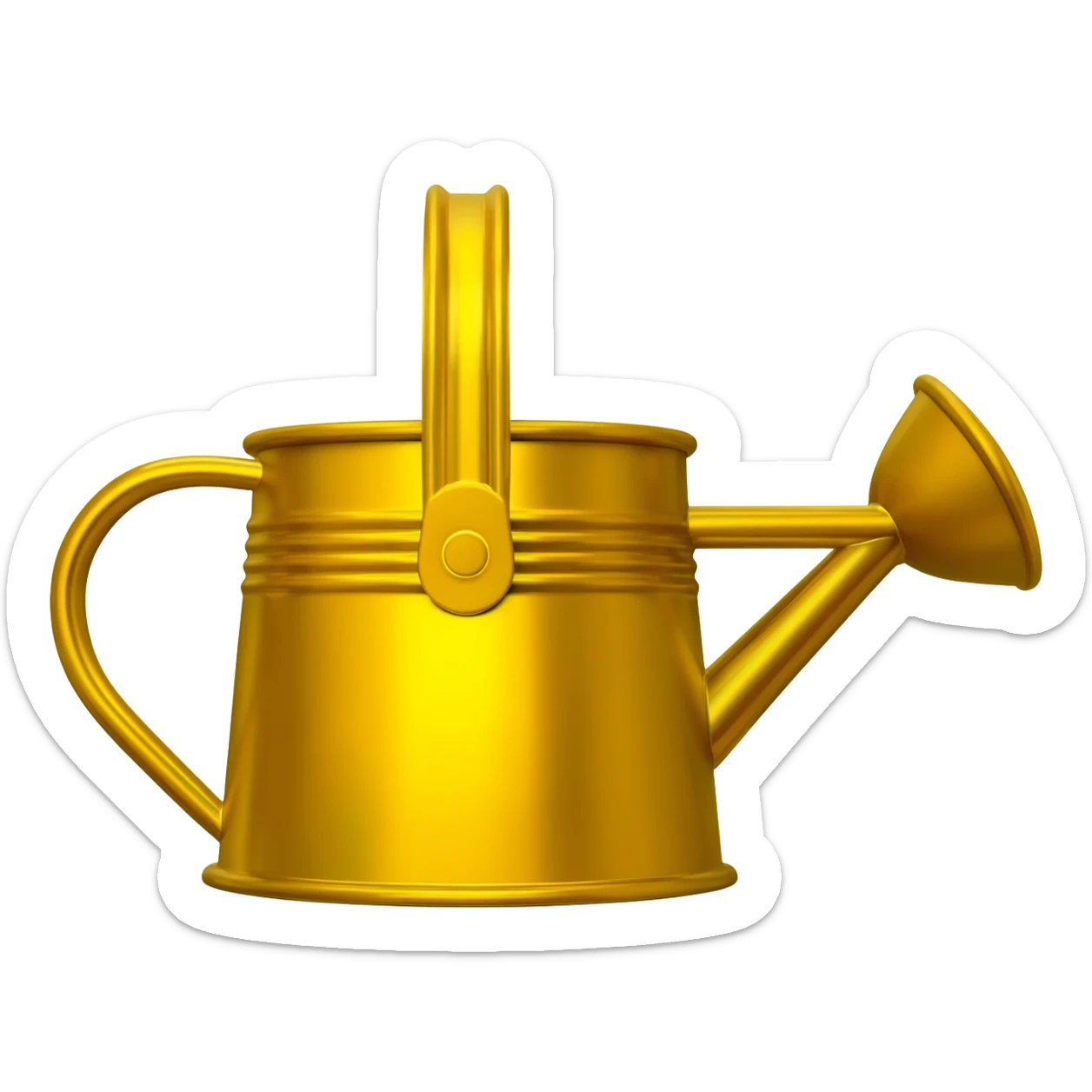 Watering can gold sticker