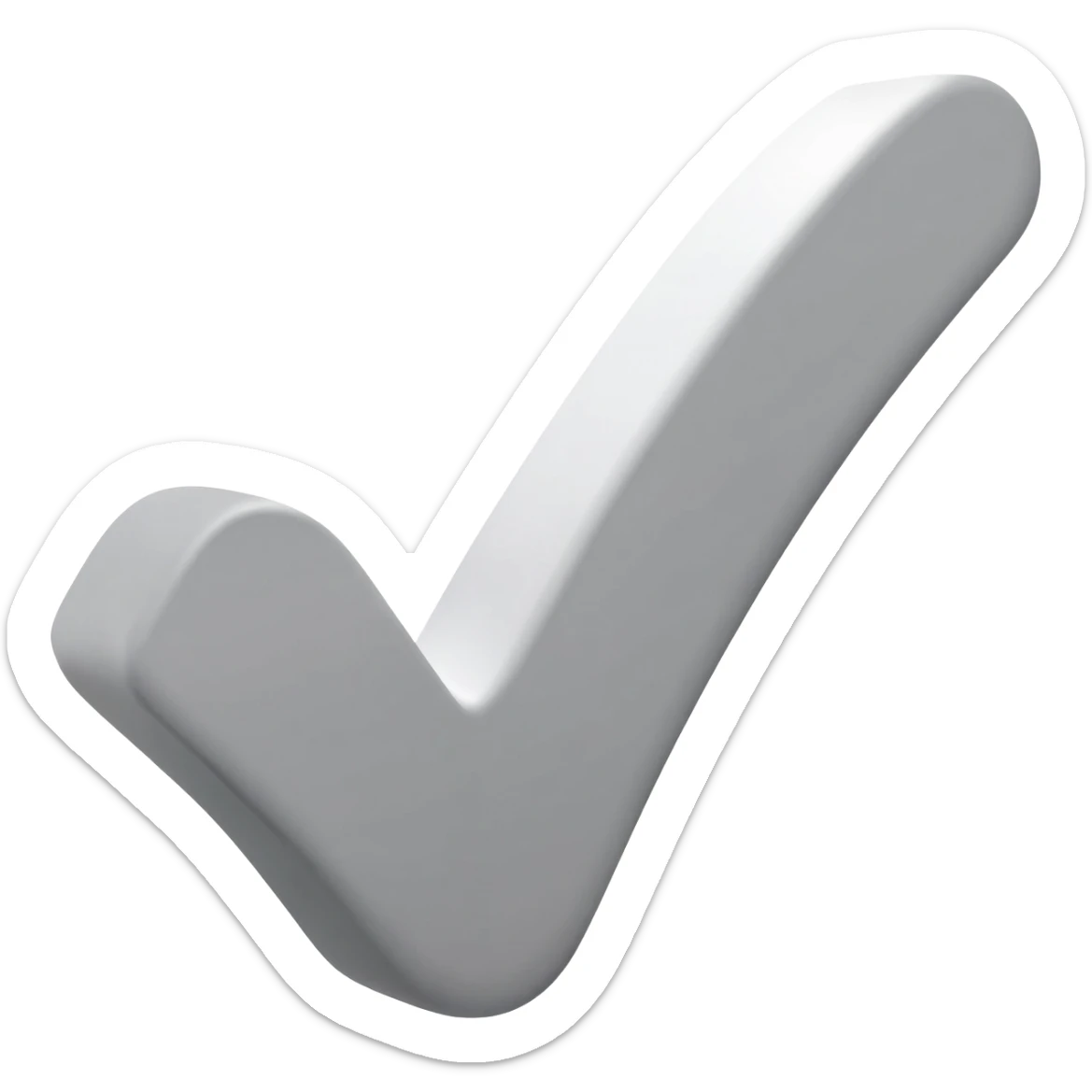 Grey Youtube verified checkmark sticker