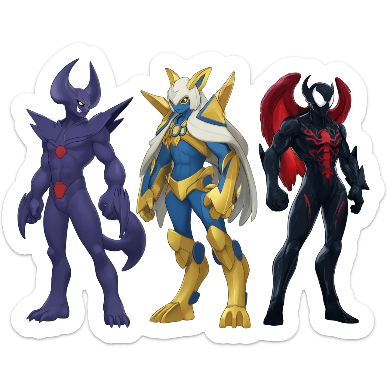 Darkrai-Deoxys-Venom-Genesect-fusion sticker