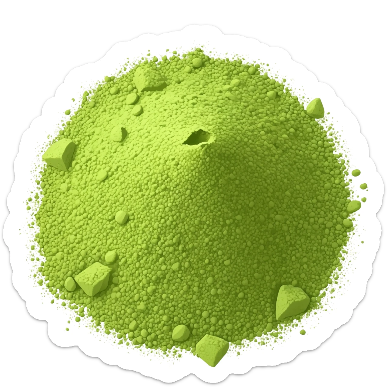 matcha powder sticker