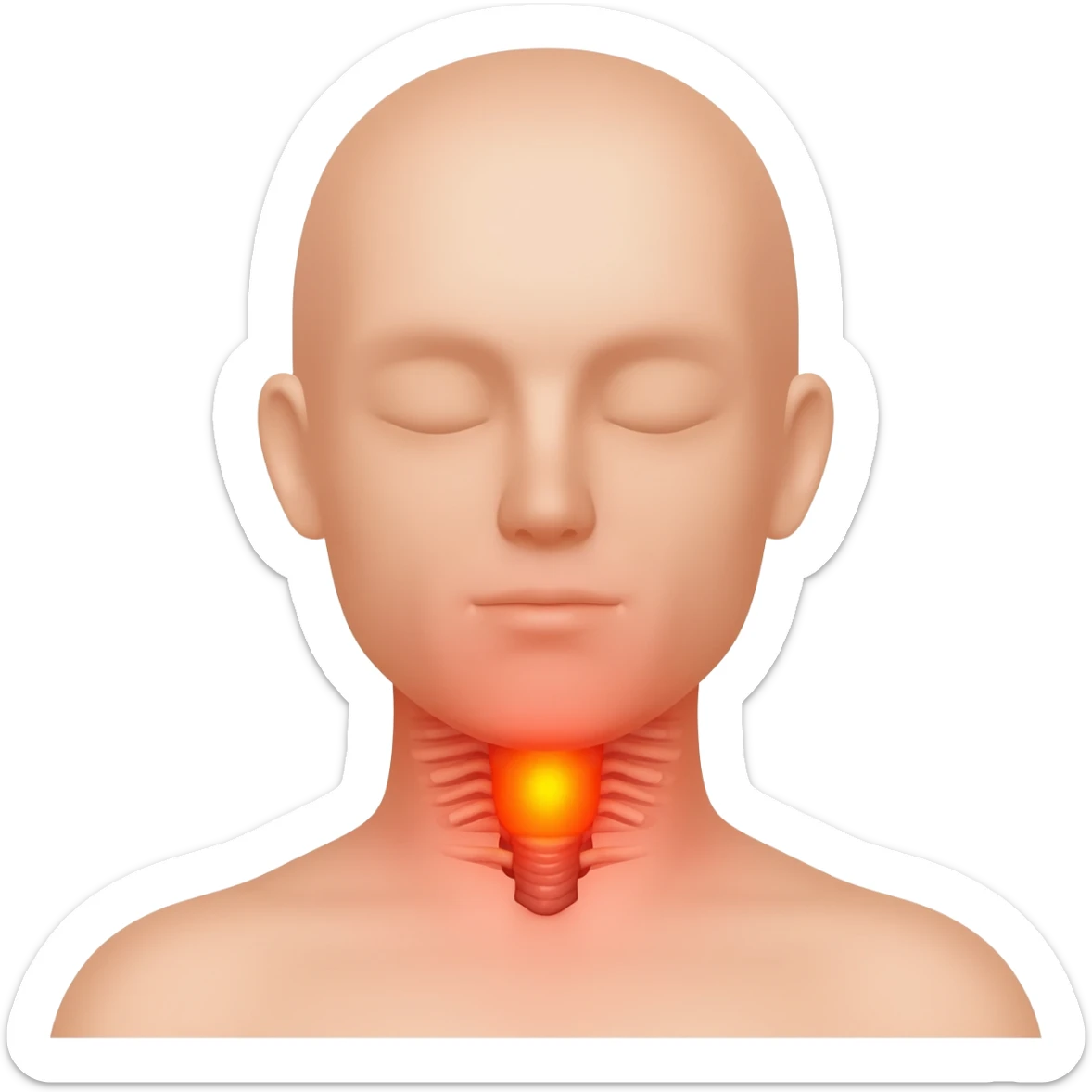 throat sticker