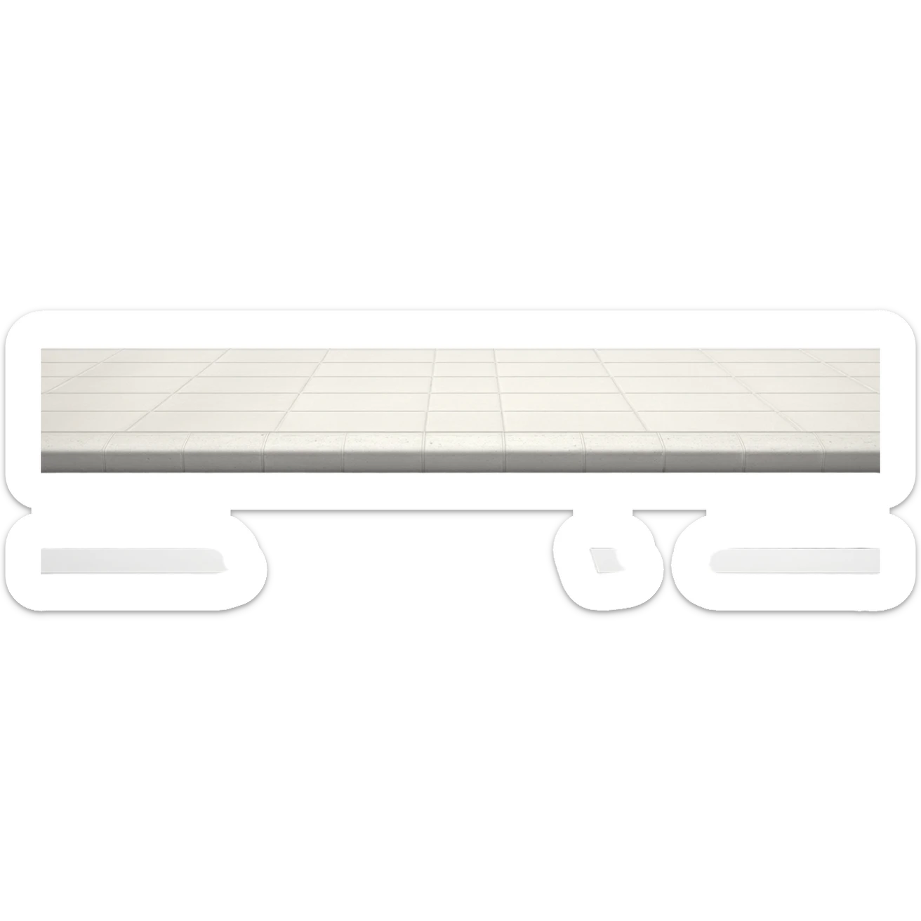 Street Sidewalk only pavement and street sticker