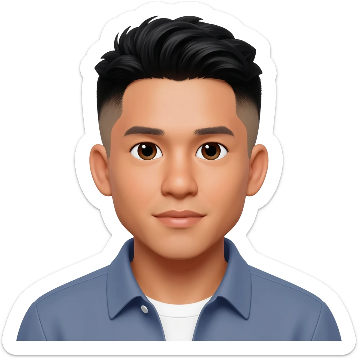 Pinoy version kahawig ni Henry Golding Fade HairCut 25 years old sticker