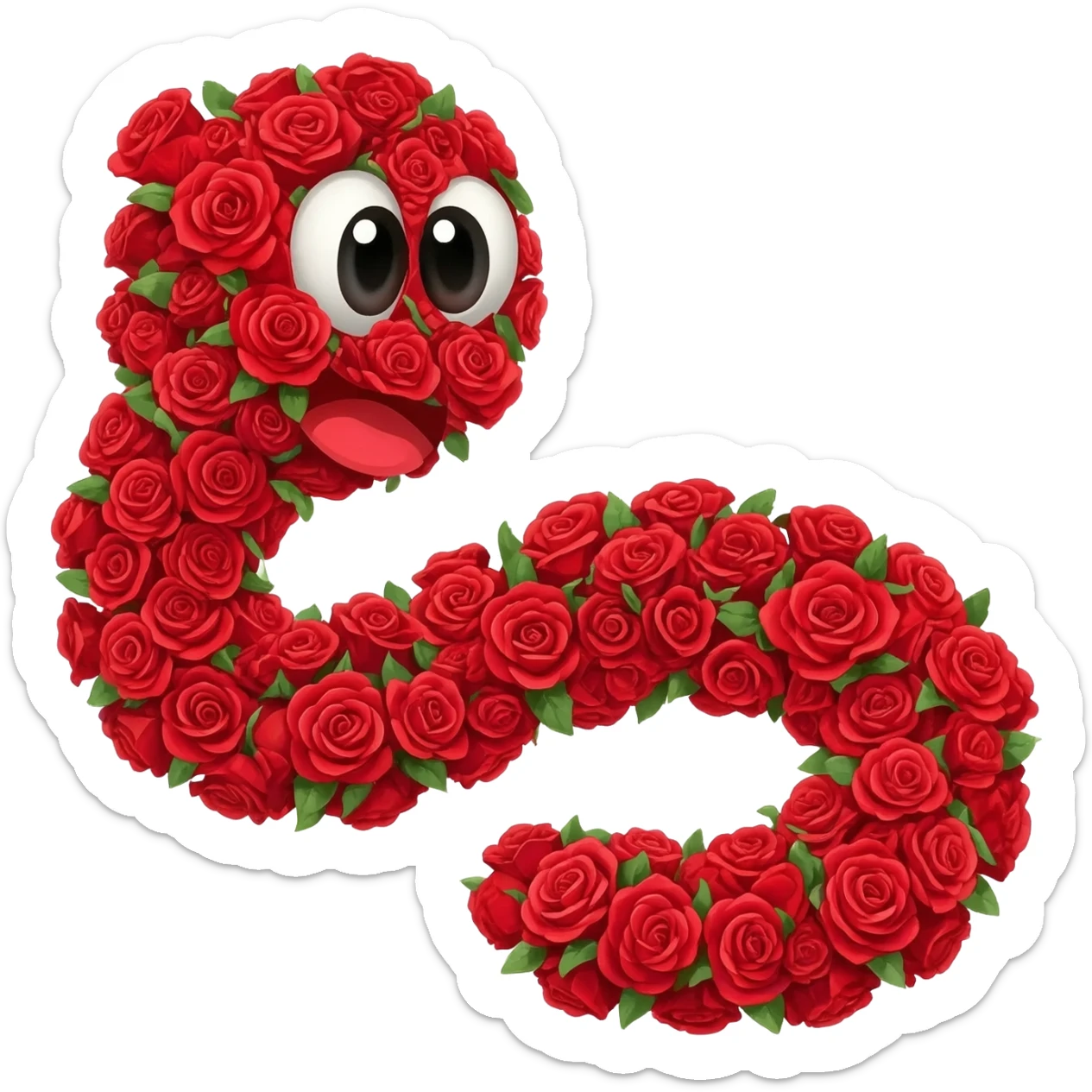 БАБОЧКА ИЗ КРАСНЫХ РОЗ sticker