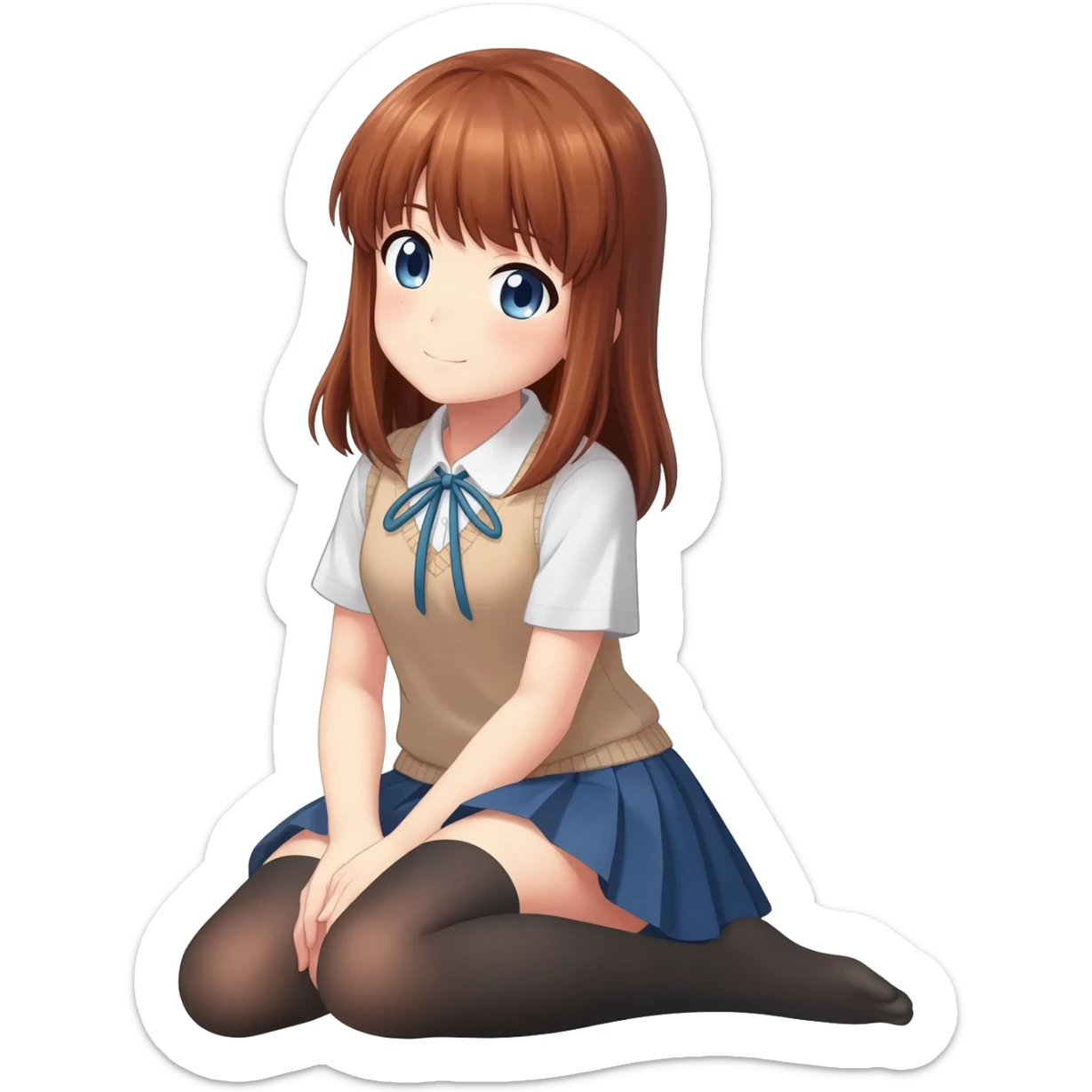 Mahiru-shiina sit down sticker