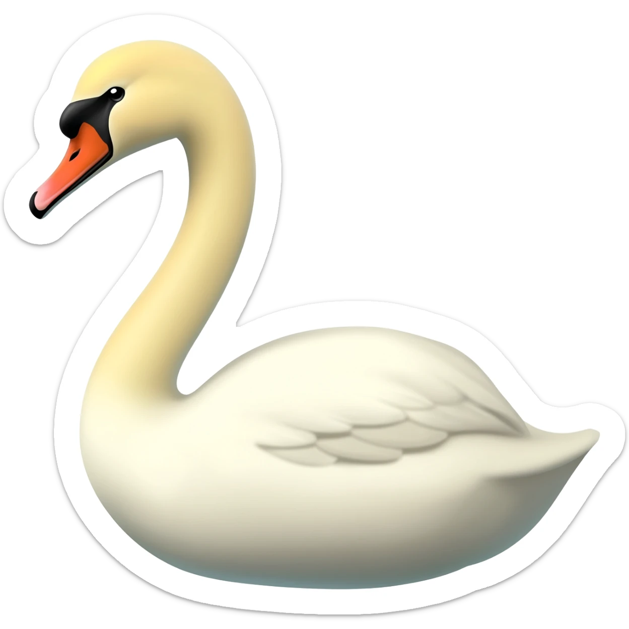 Swan sticker