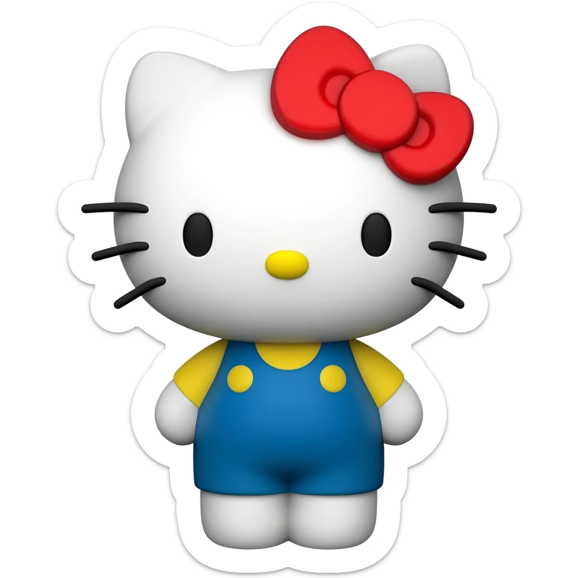 cute hello kitty doll sticker