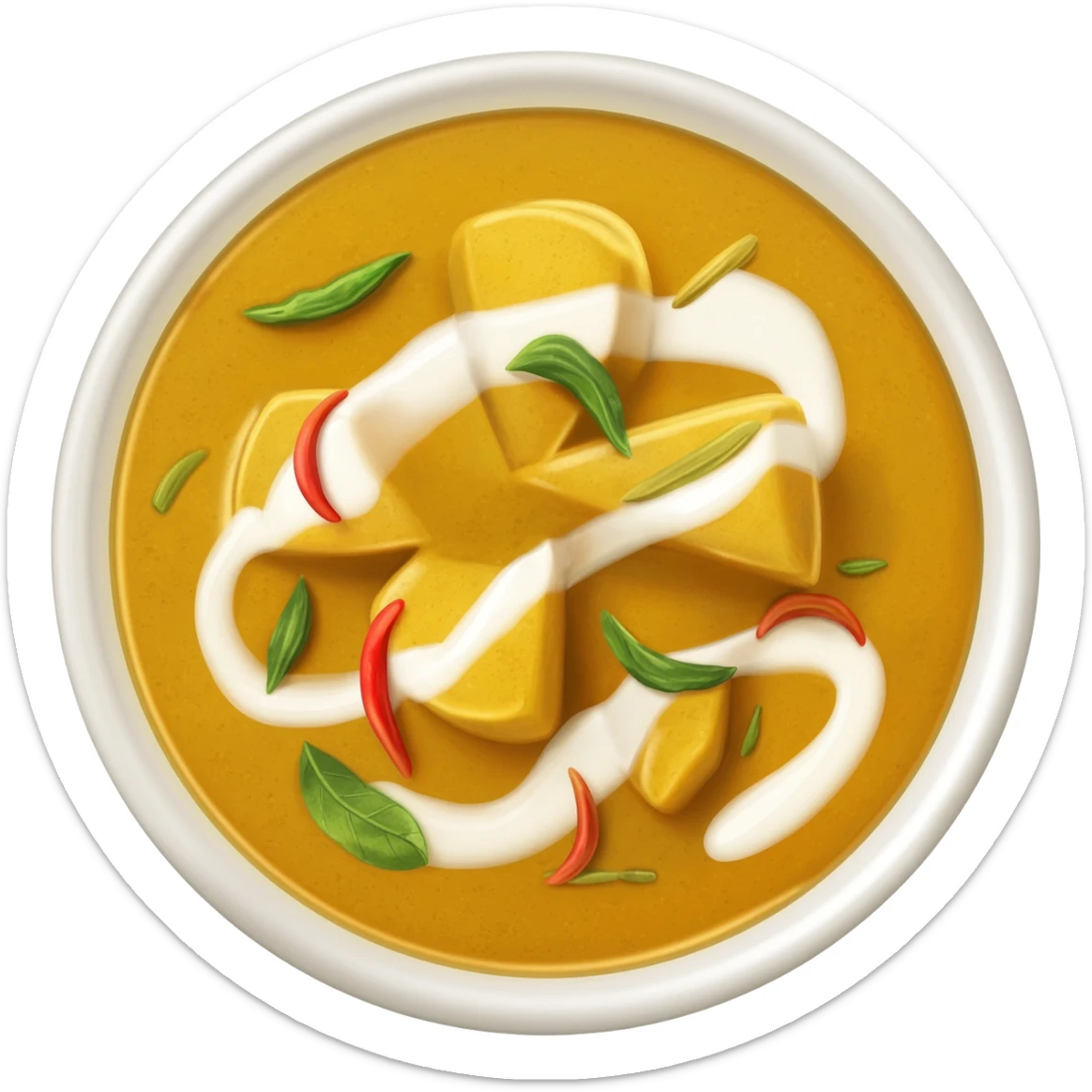 Potato curry sticker