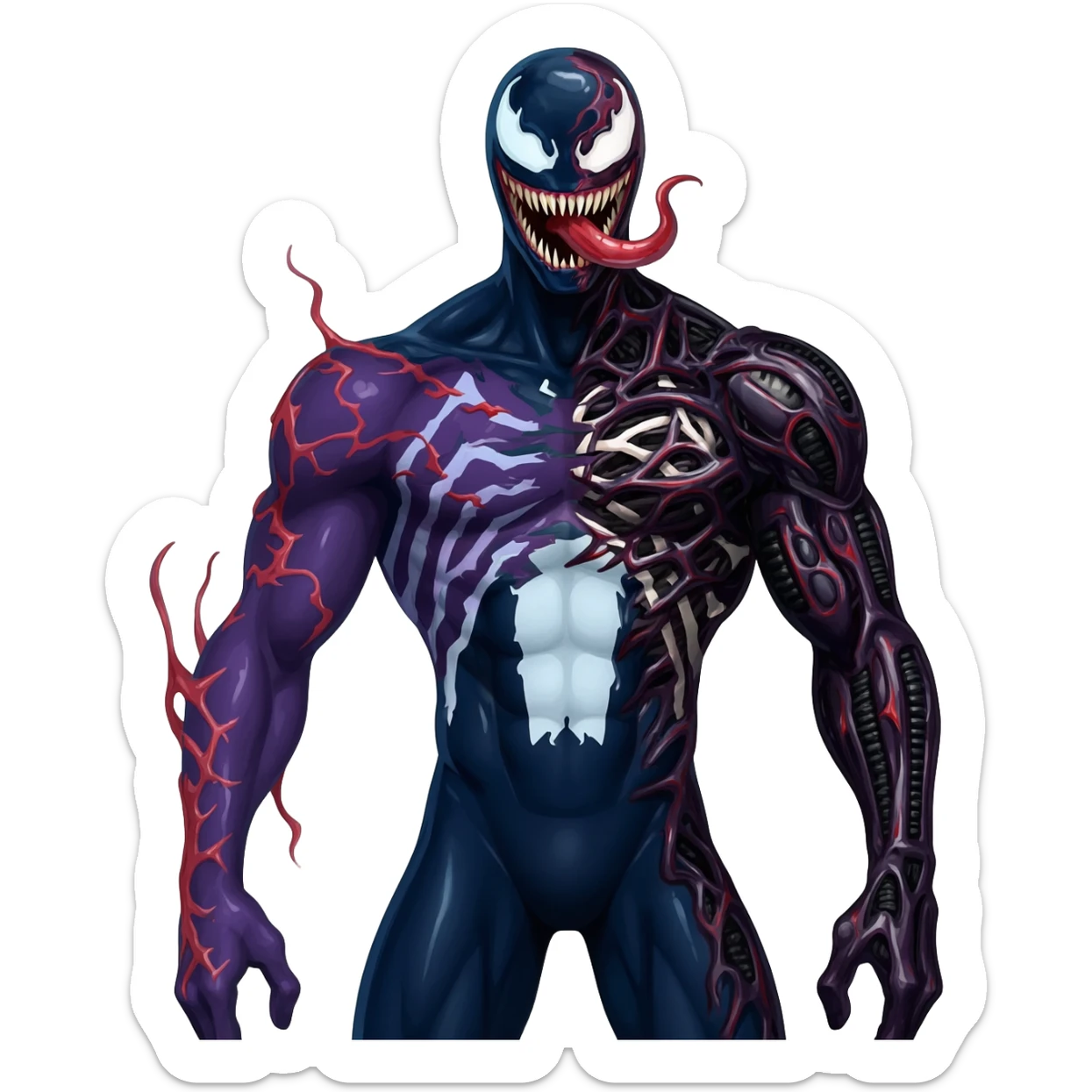Venom-Xenomorph-Darkrai-Genesect-fusion  sticker