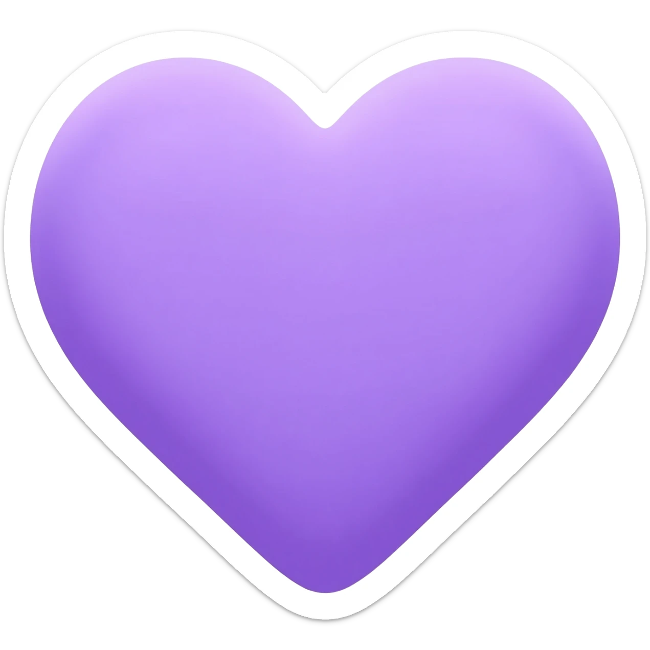 Heart moon purple sticker