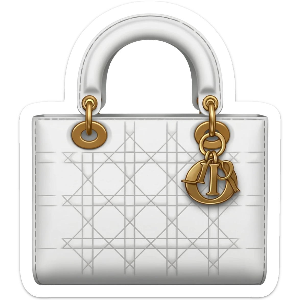 white lady dior bag sticker