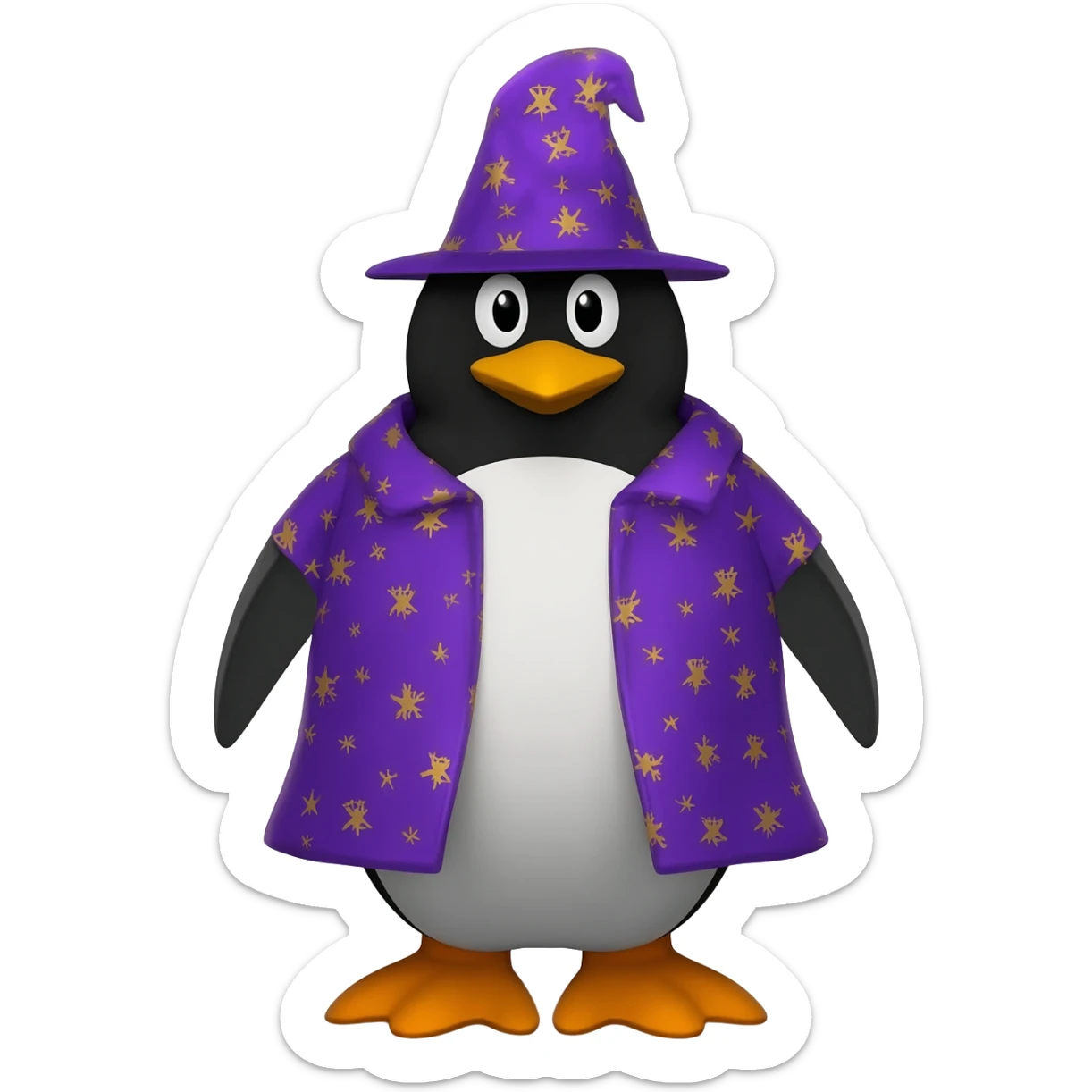 Penguin Wizard sticker