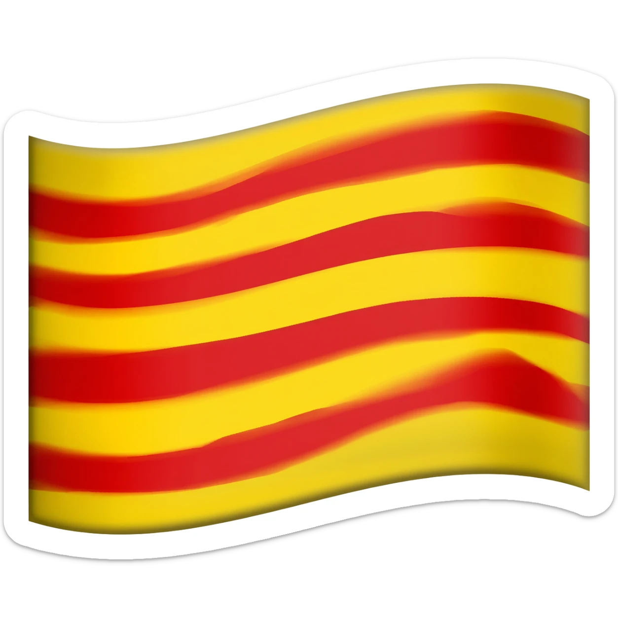 catalonia flag emoji sticker