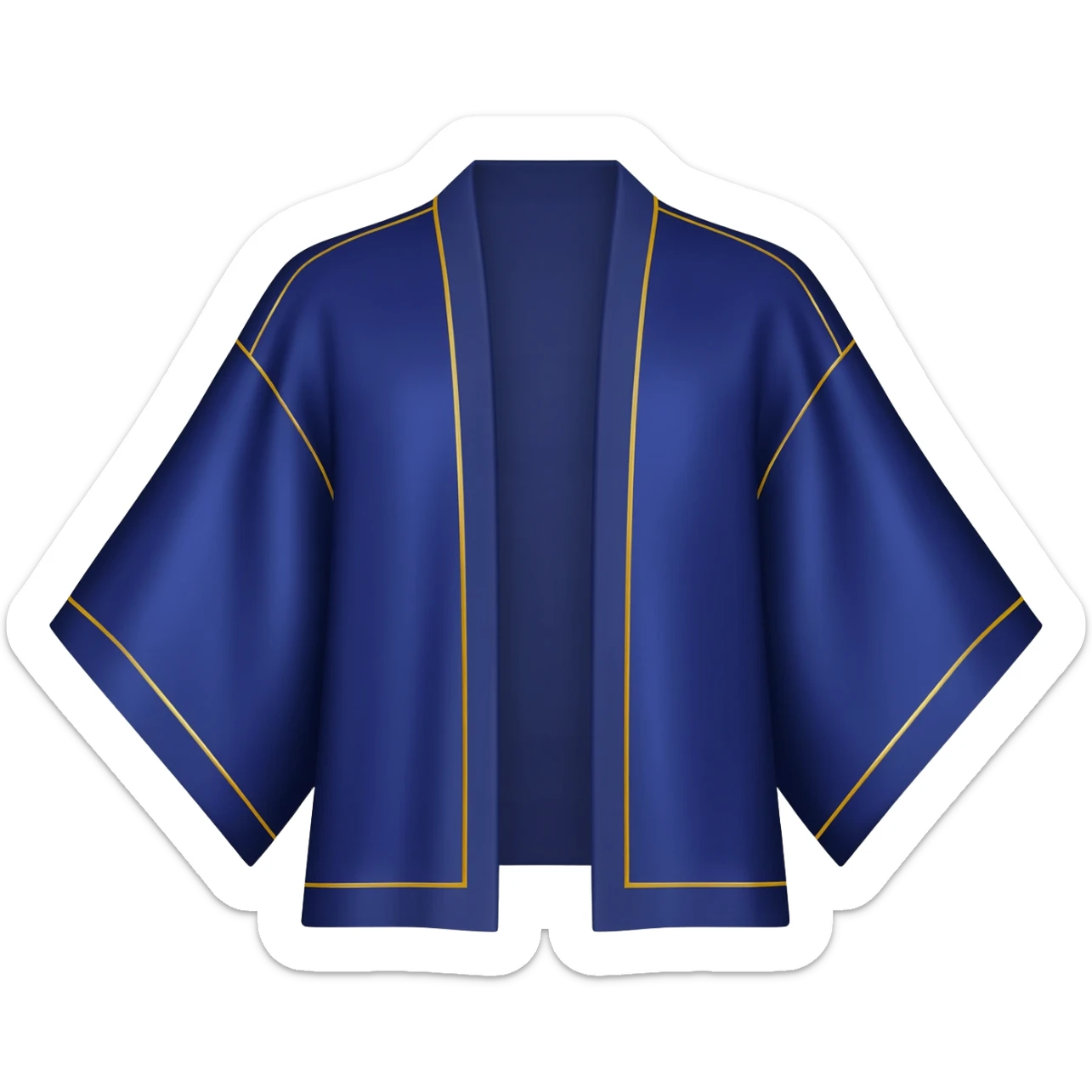 I said kimono in navy rich royal blue shade sticker
