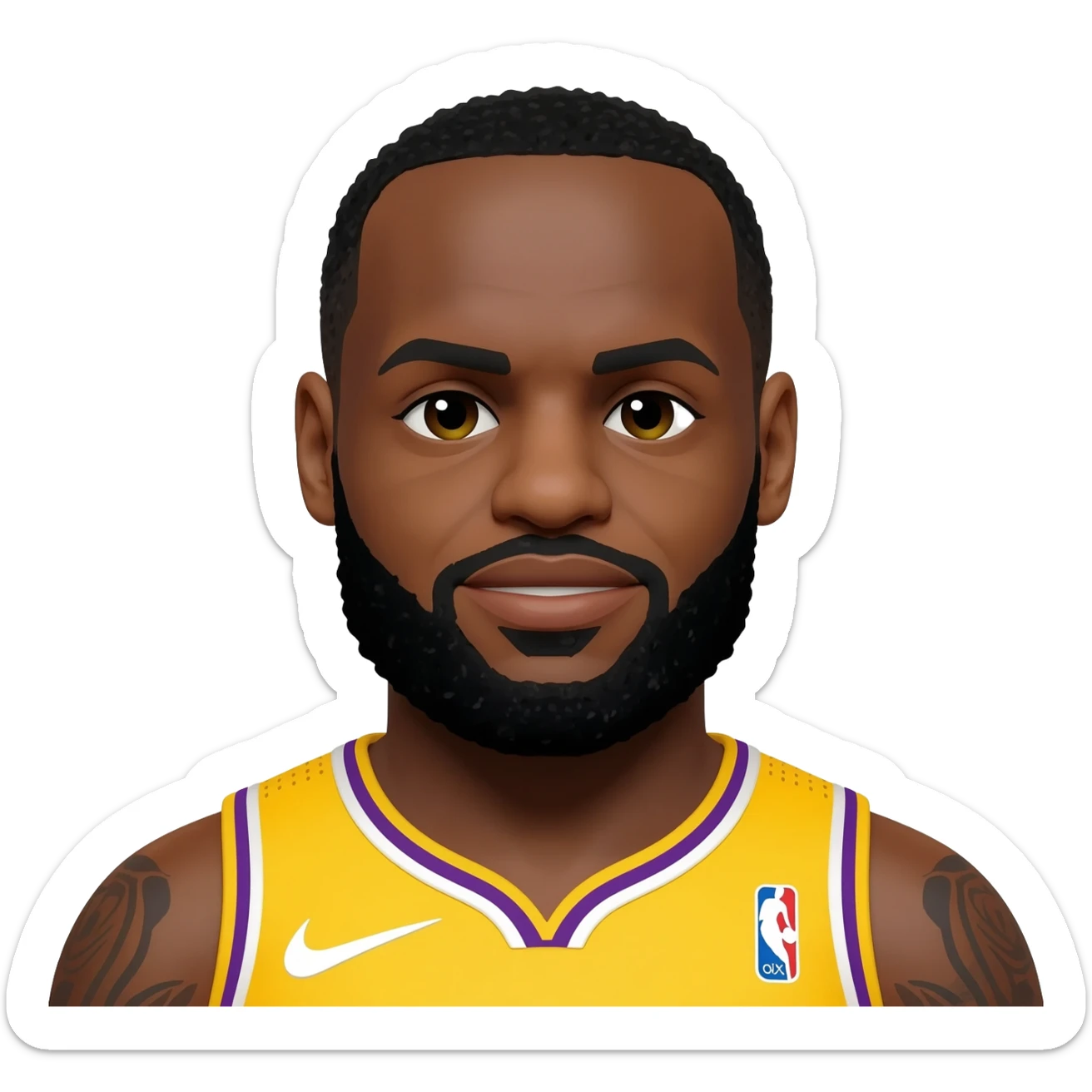 Fat LeBron james sticker