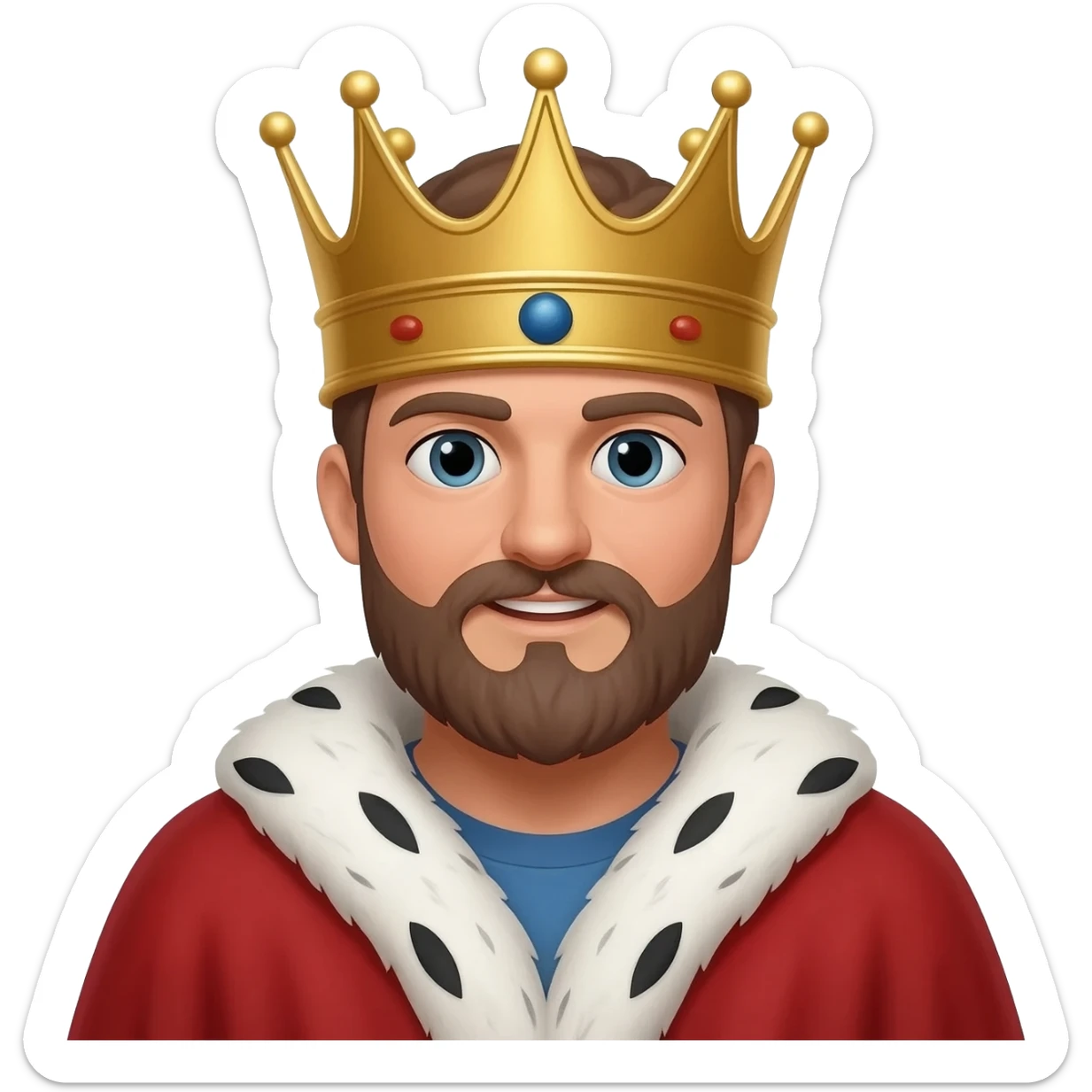 King among peasants emoji sticker