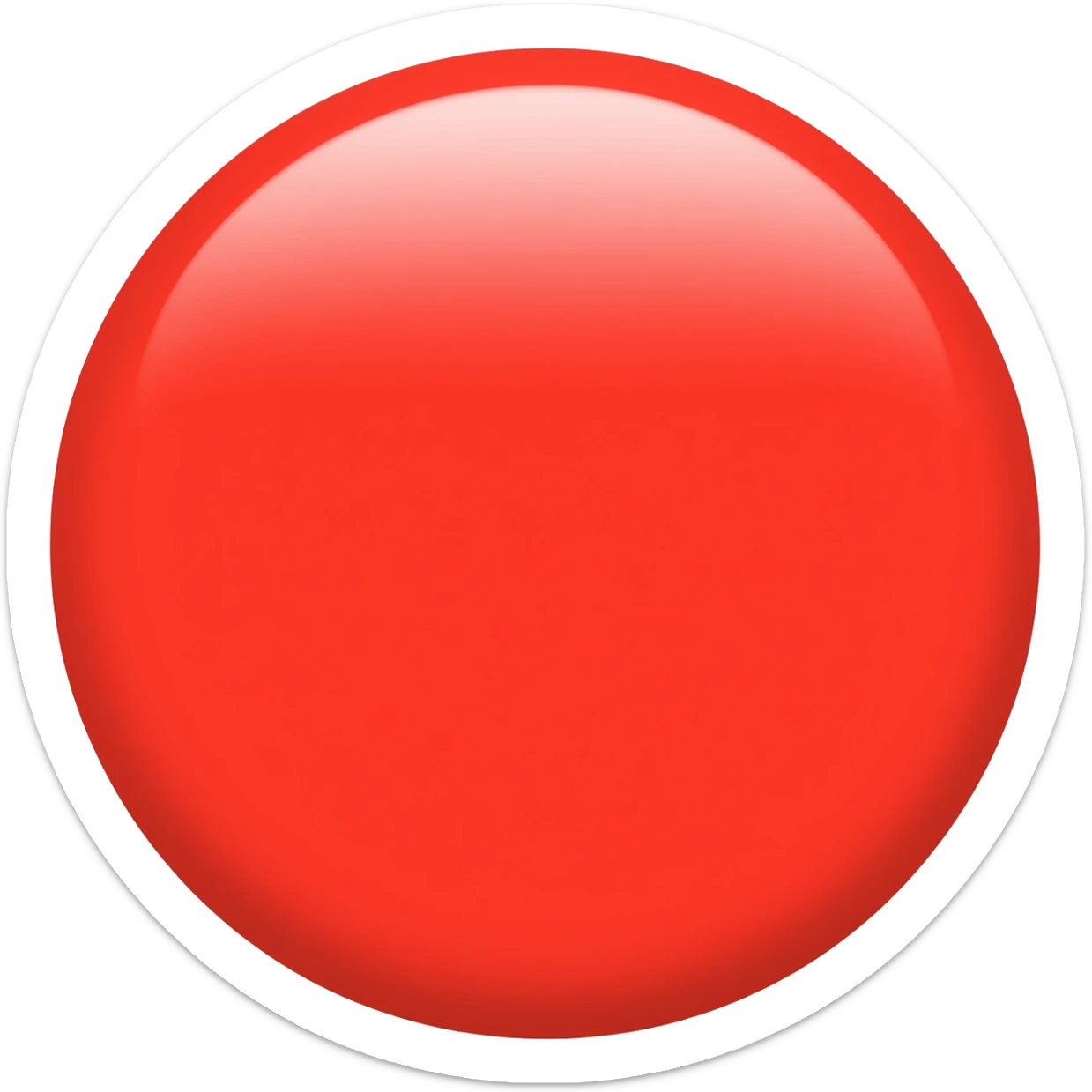 Only Red colour image sticker