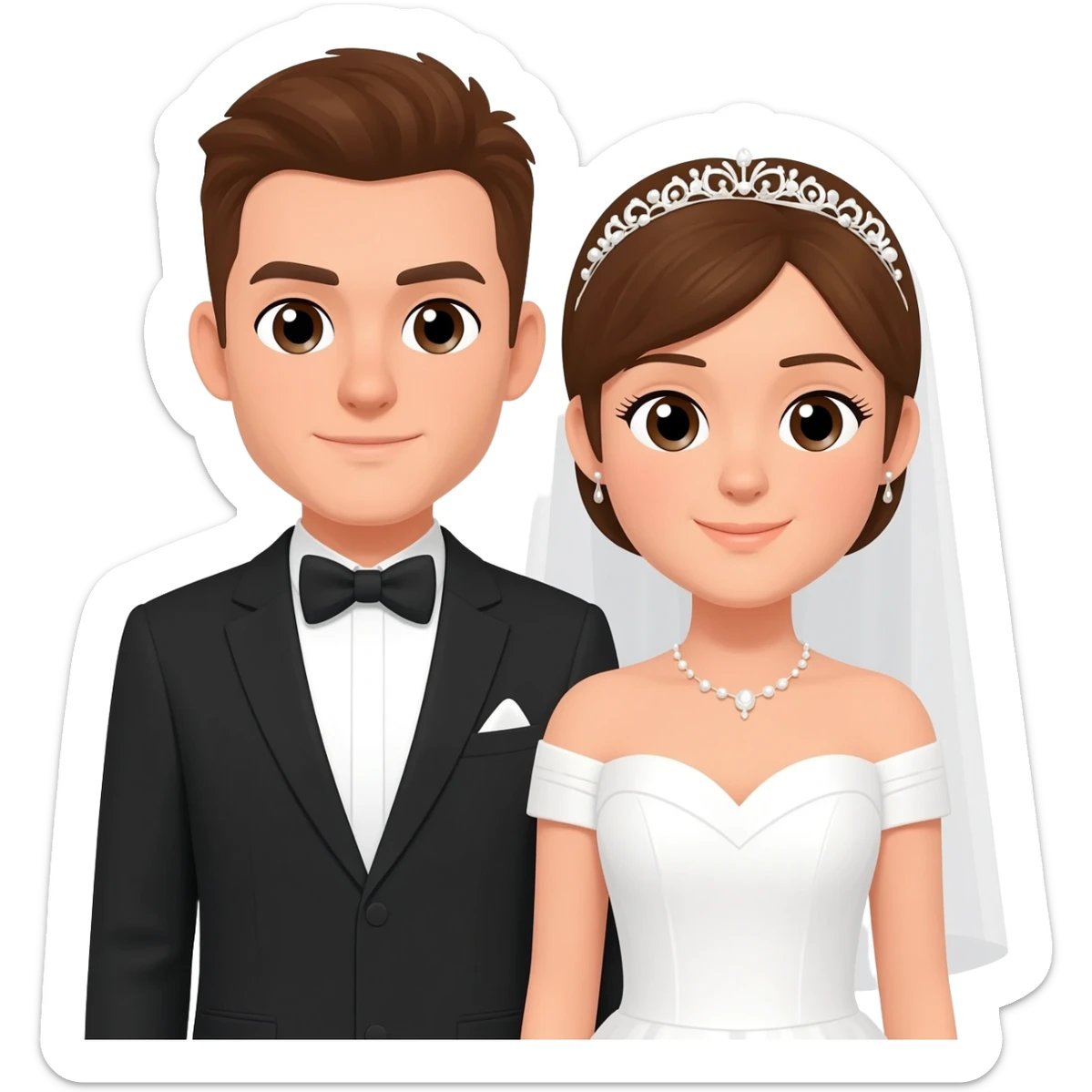 Wedding couple sticker