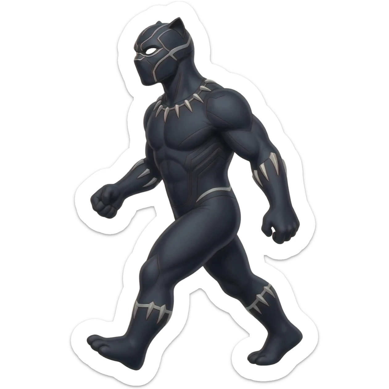 Pantera negra caminando sticker