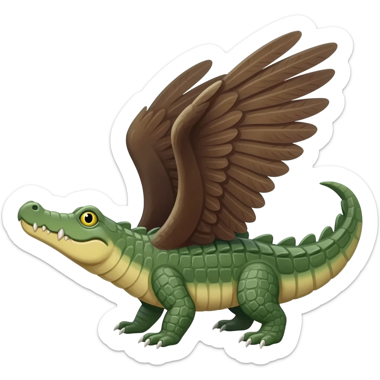 Crocodile-Eagle-hybrid, full body sticker