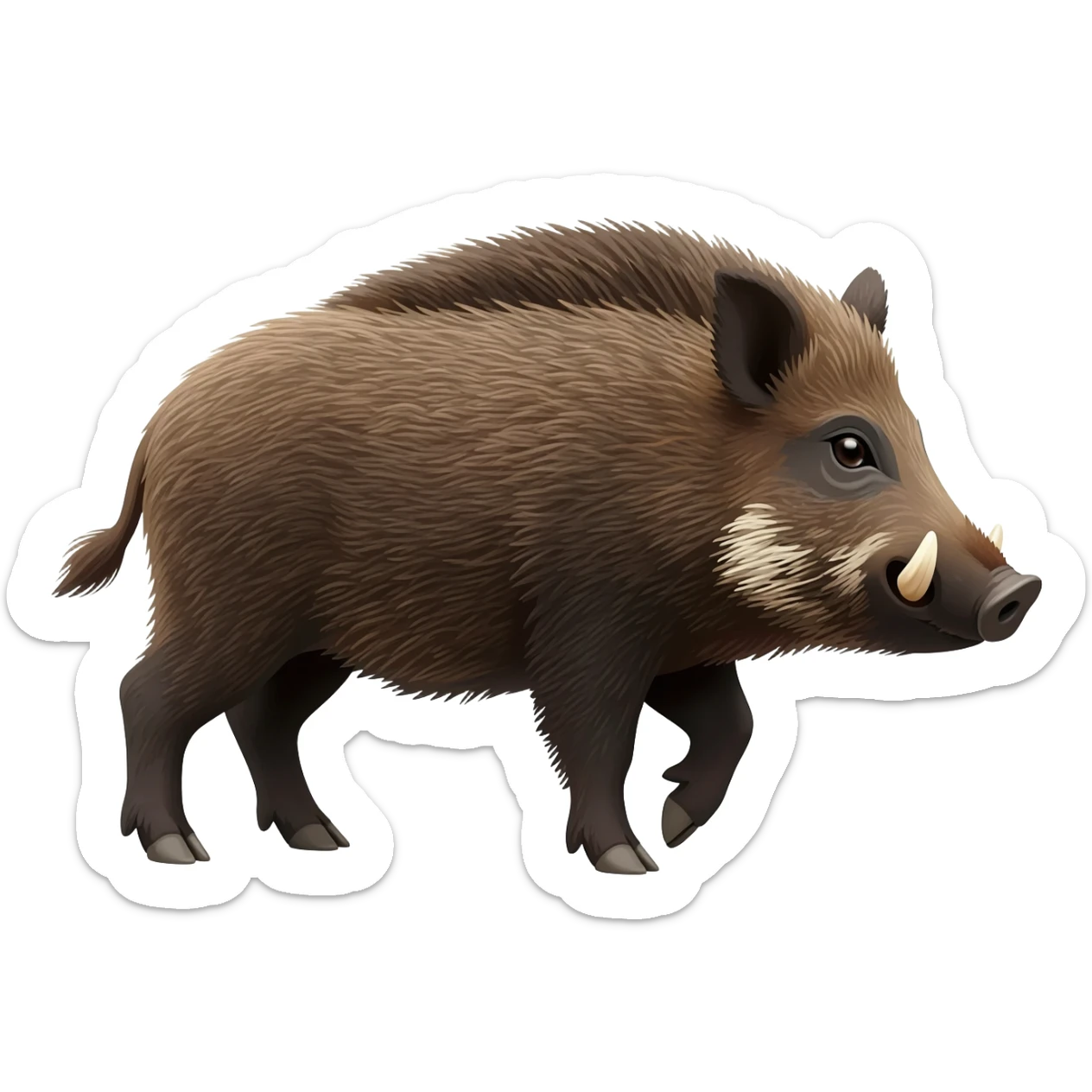 Wild boar sticker