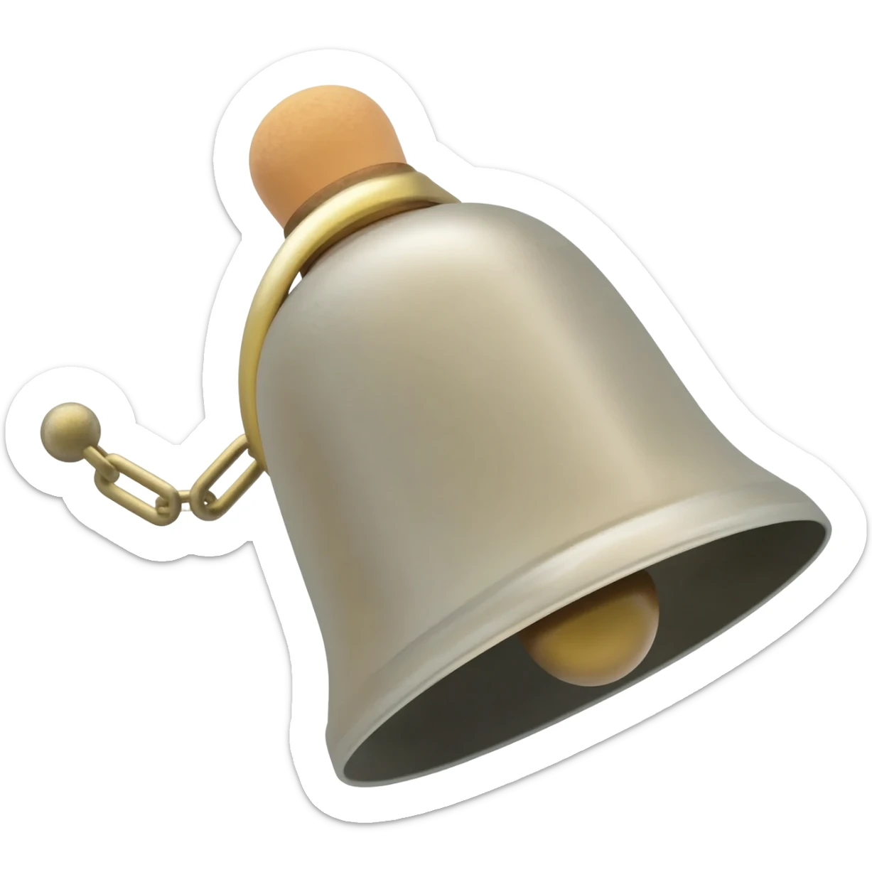 plain sqare-shaped cowbell on a collar sticker