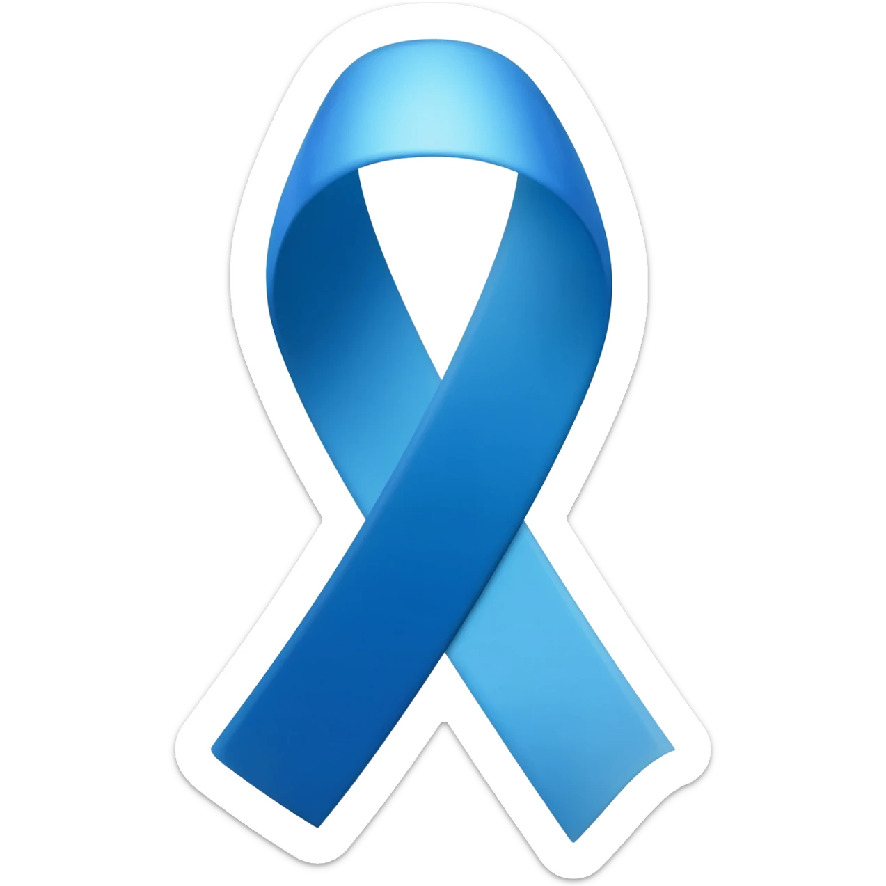 Blue ribbon sticker