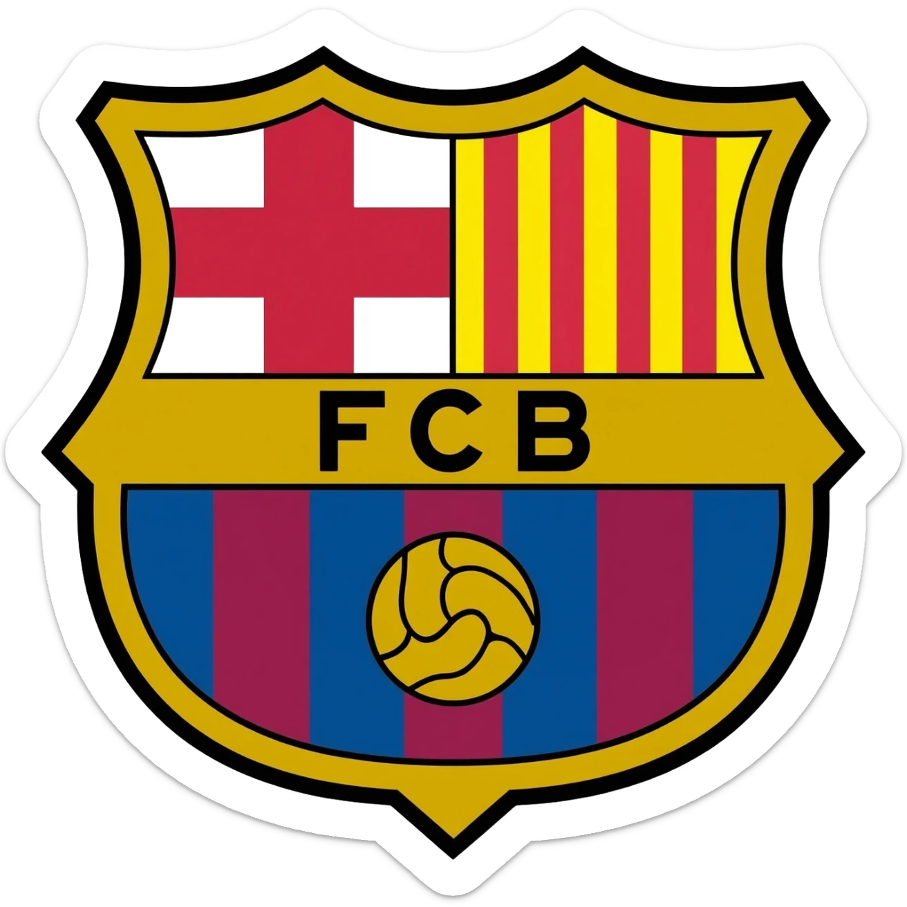 Make fc barcelona logo enjoy sticker
