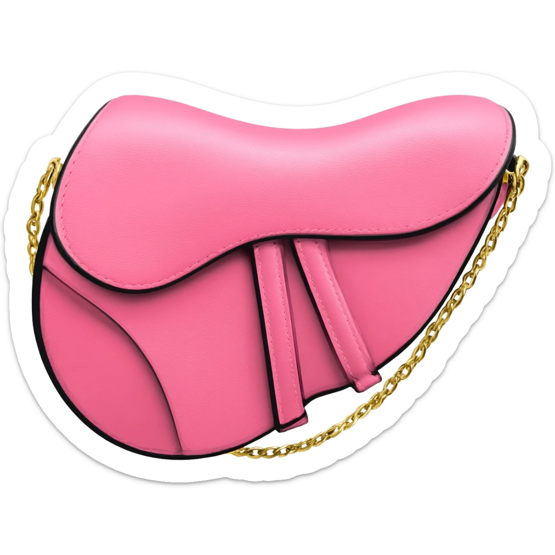 dior pink saddle bag sticker