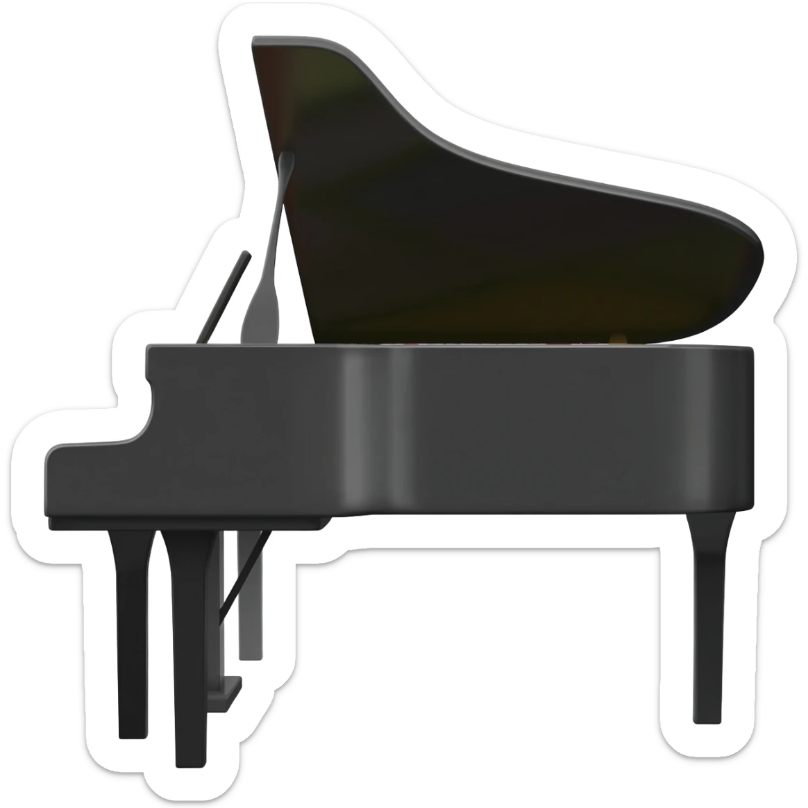 sad piano crying sticker