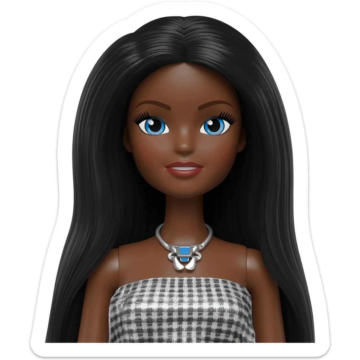 Black barbie sticker