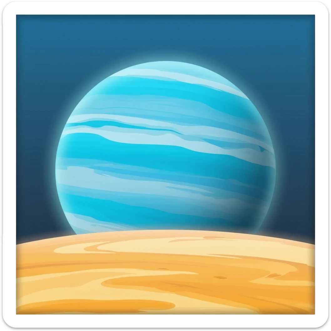 Neptune planet sticker