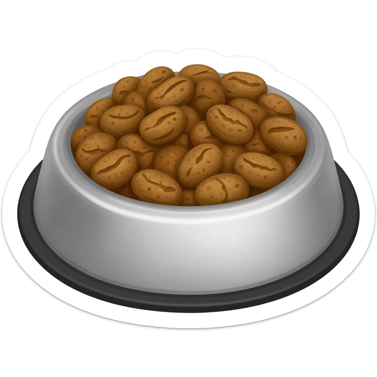 Cat food bowl sticker