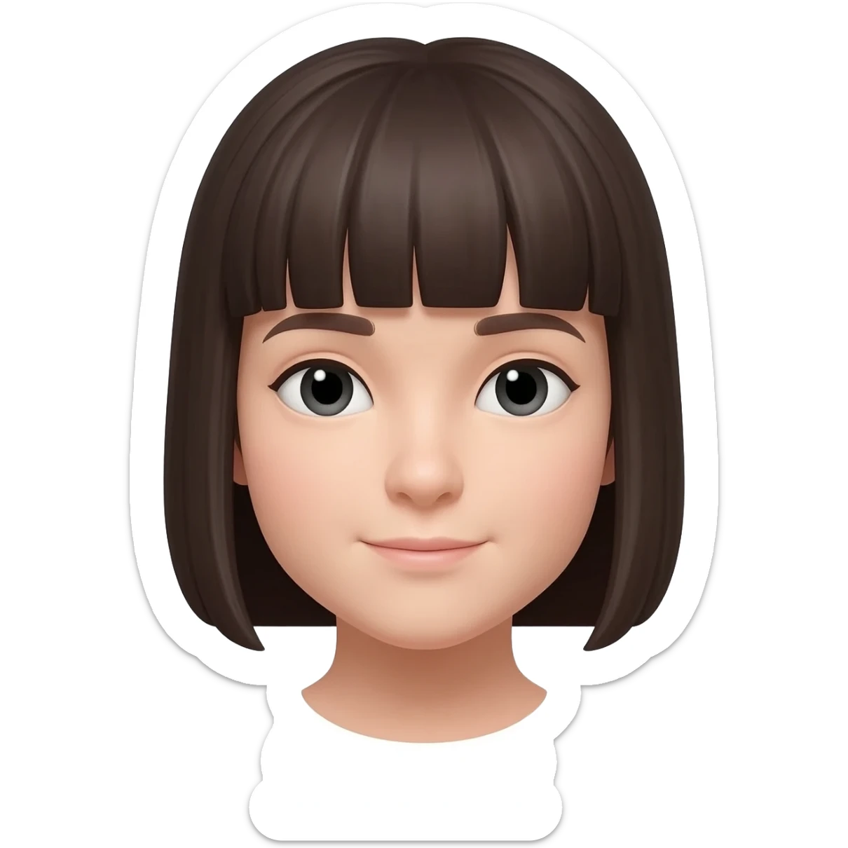 😑 add bangs sticker