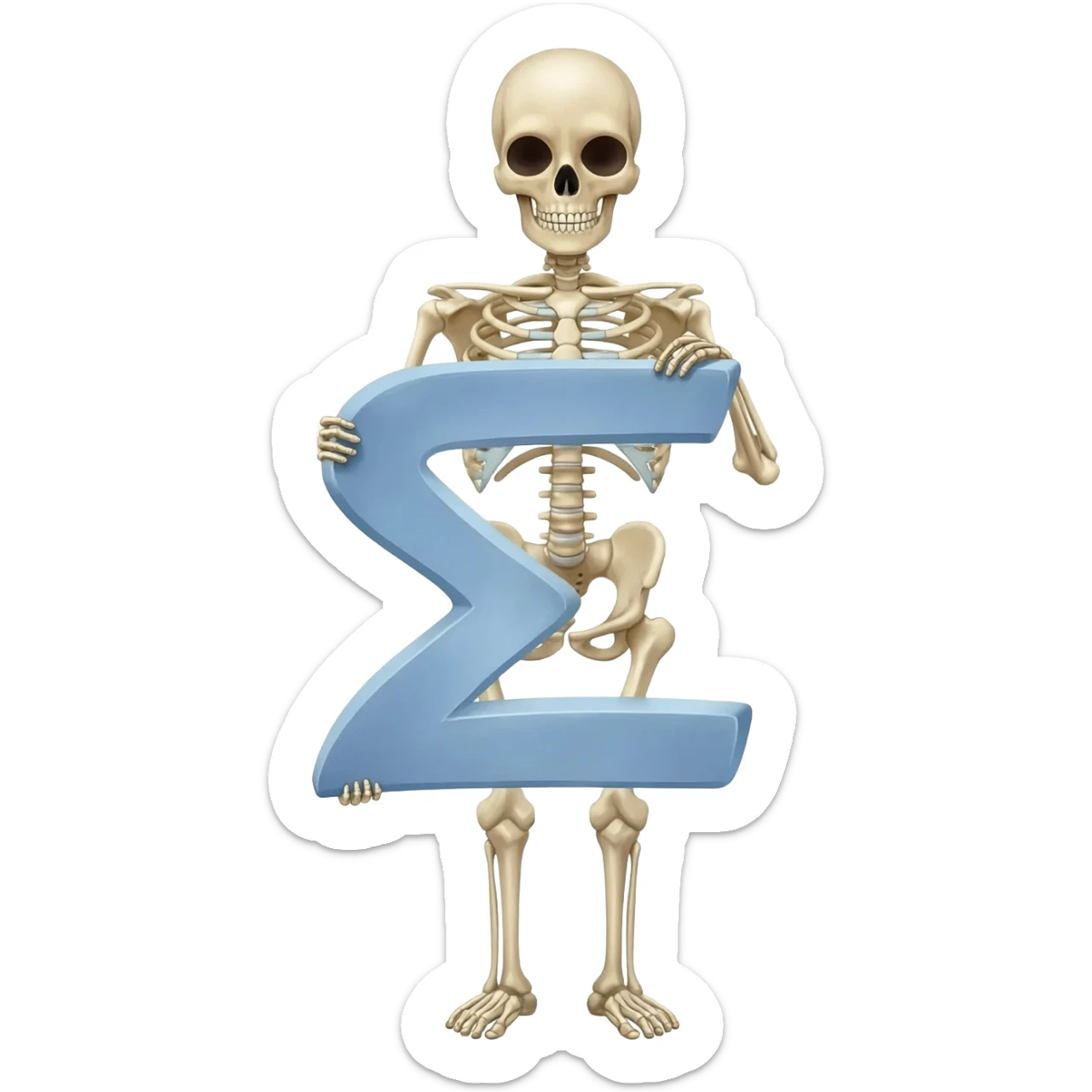 Skeleton Sigma sticker