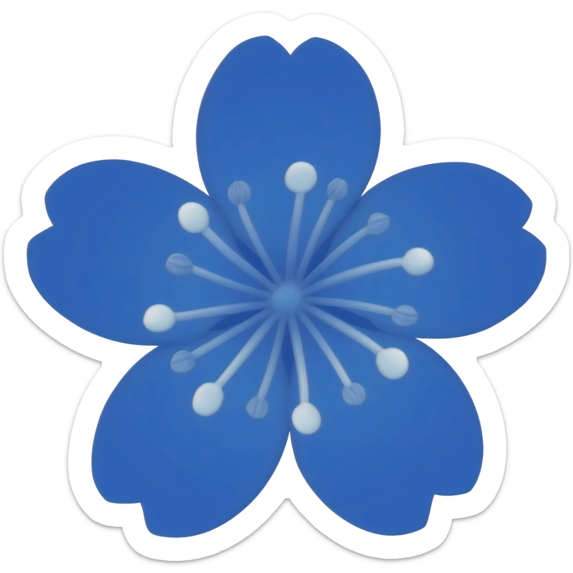 I said sakura (cherry blossom) in Navy rich royal blue shade. No leaves. sticker