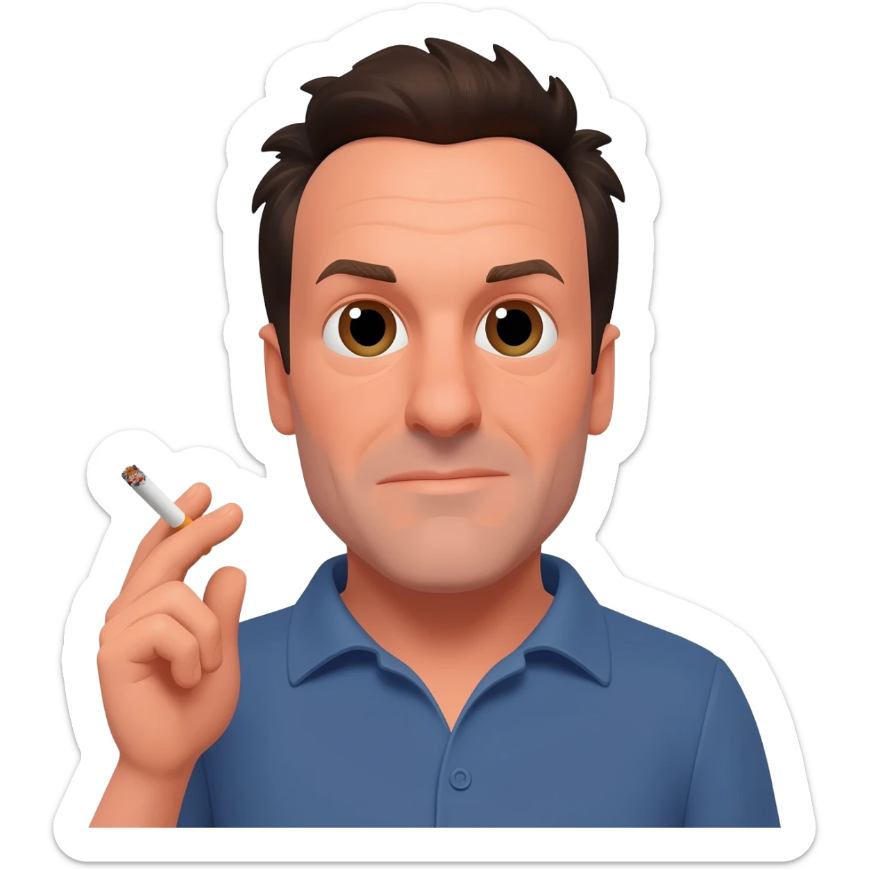 Adam Sandler holding his cigarette sticker