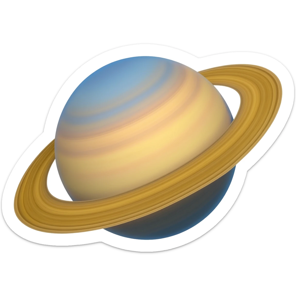 Saturn planet sticker
