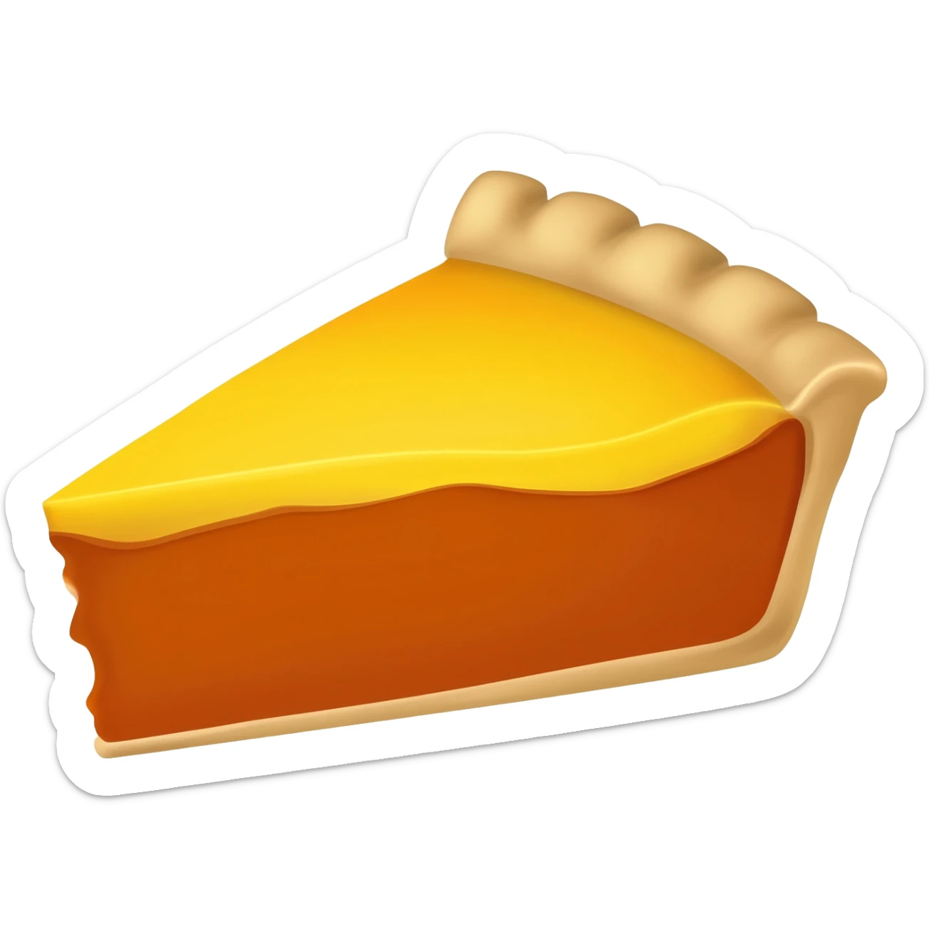 whole thanksgiving pie slice missing sticker