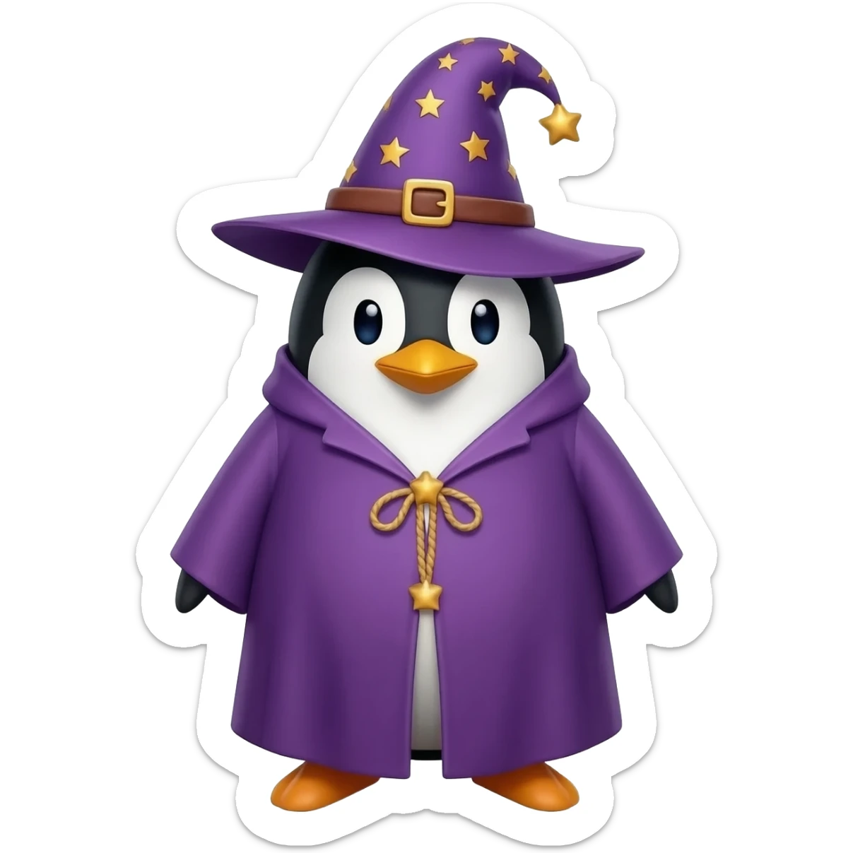 Penguin Wizard sticker