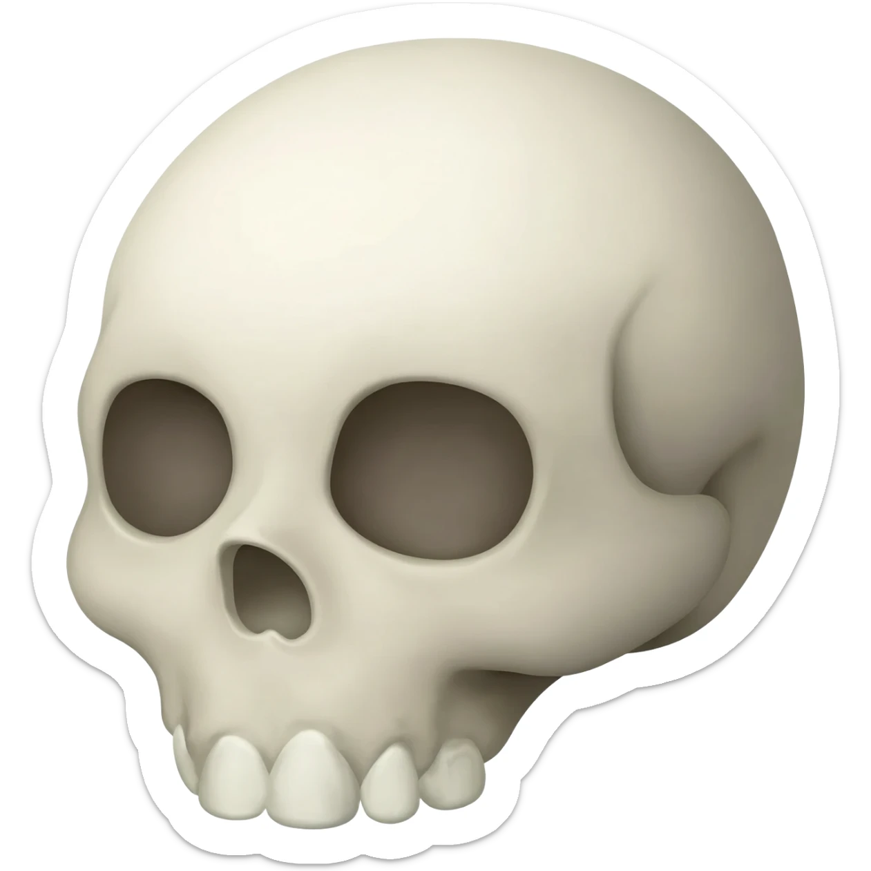 skull cartoon sticker