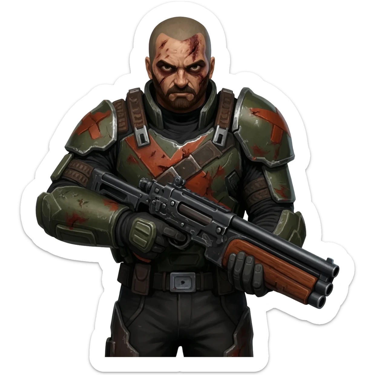 Doom slayer sticker