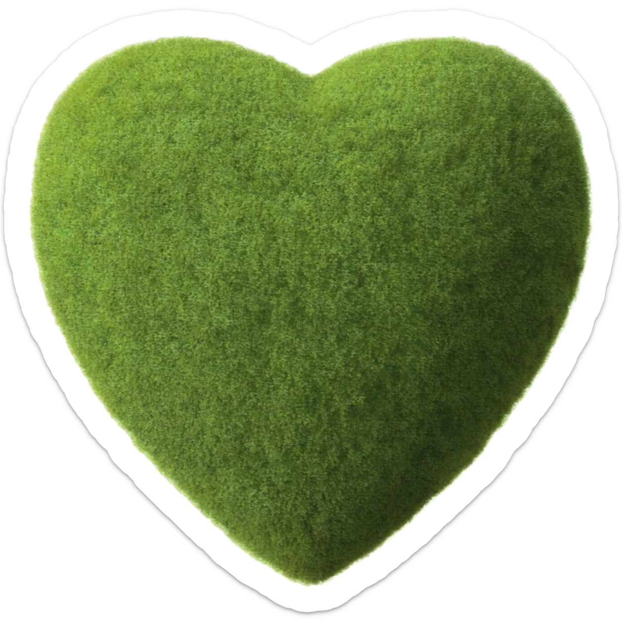 Heart Green-moss! sticker