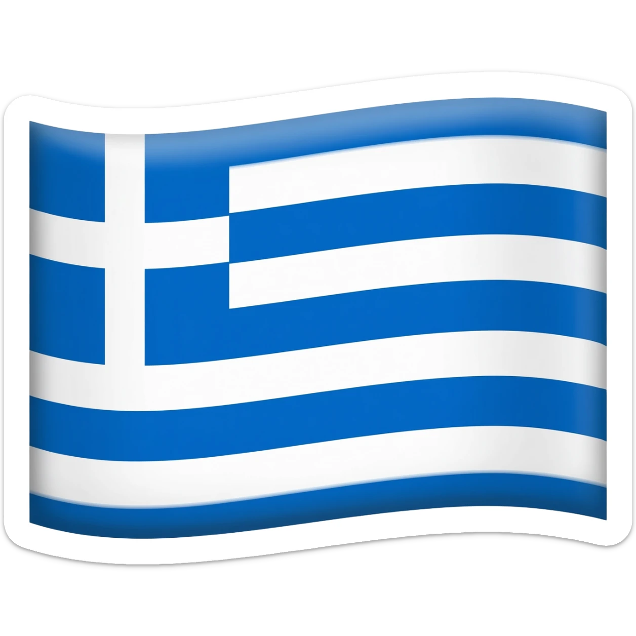 I want greek flag sticker