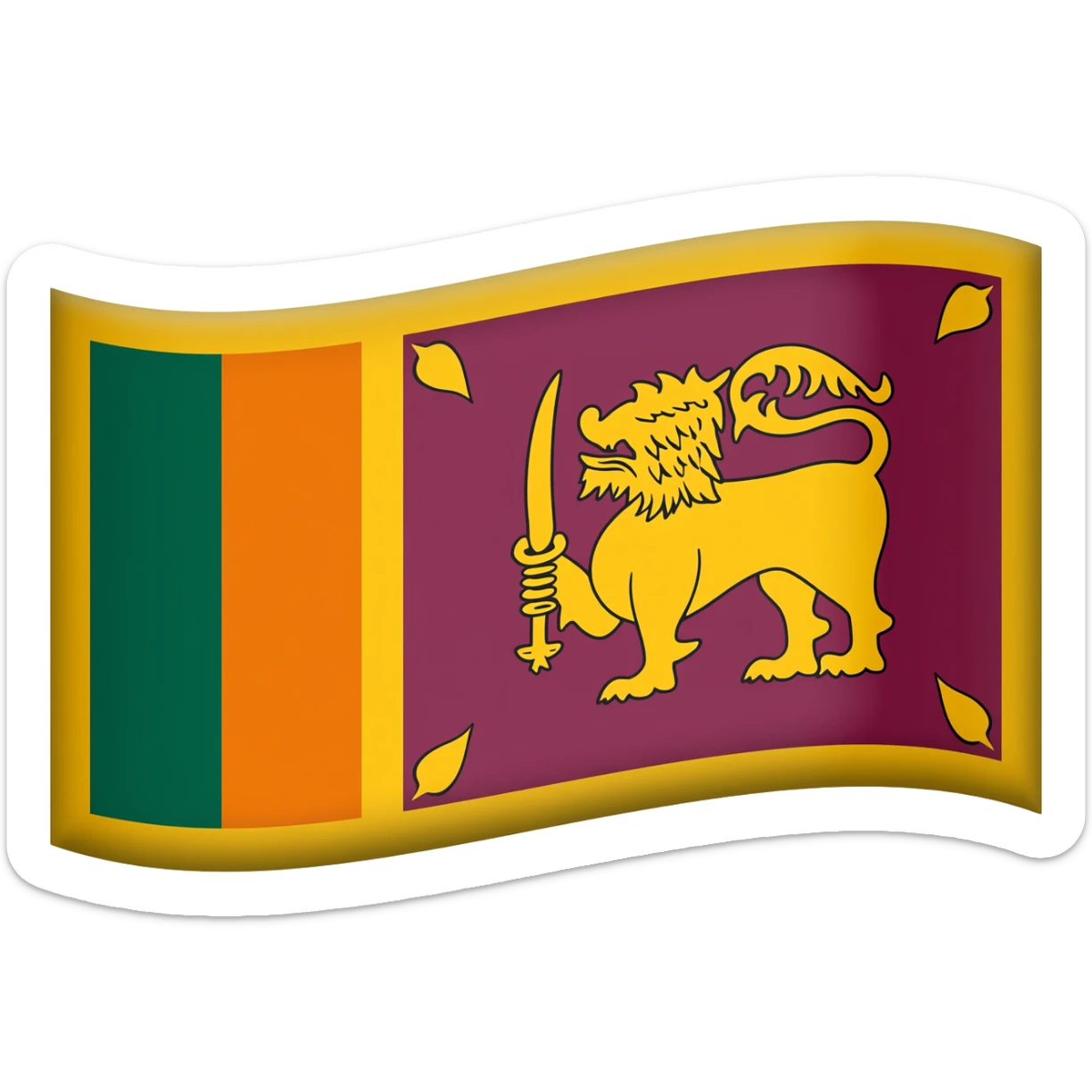 flag of Sri Lanka sticker