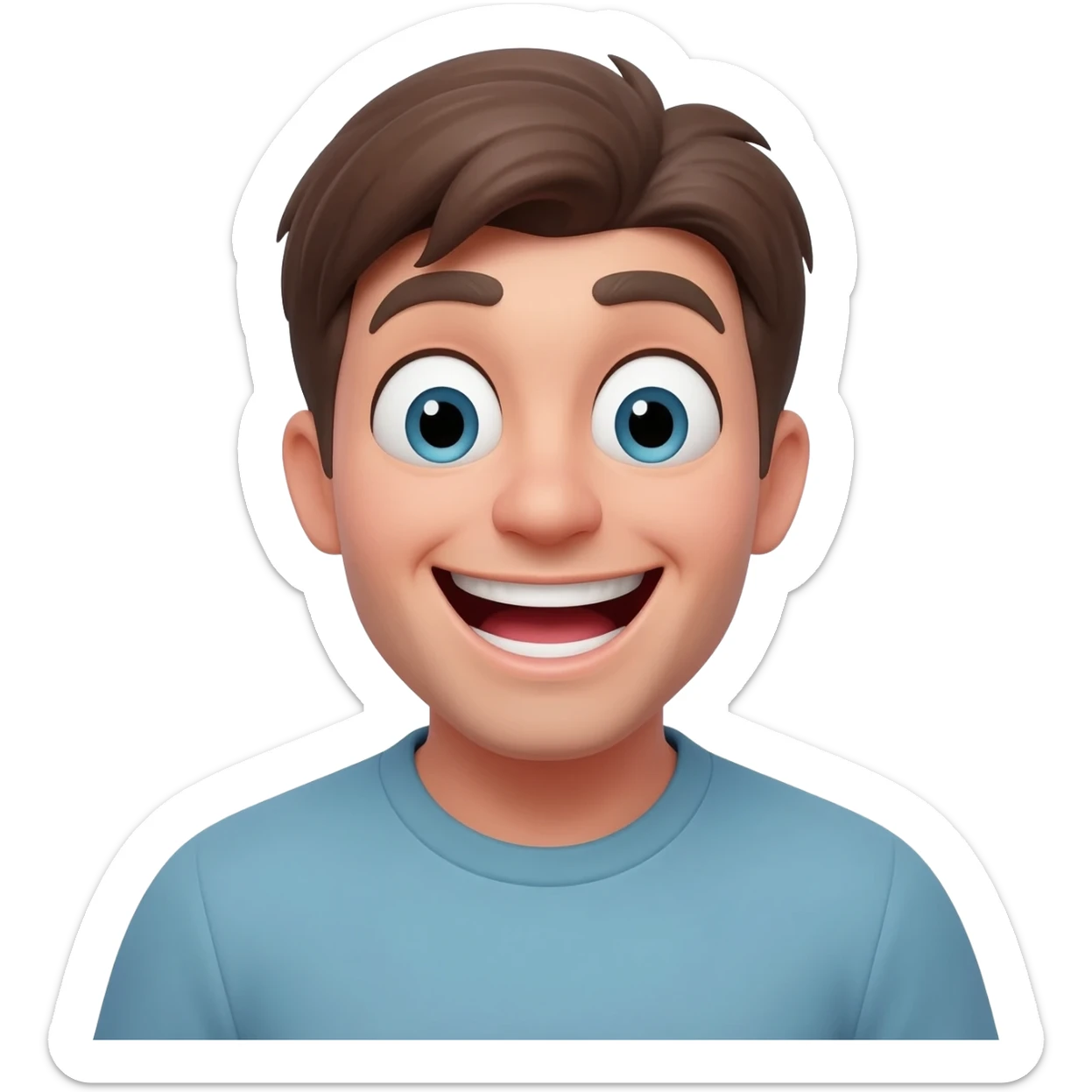 in hillarious in funny position sticker