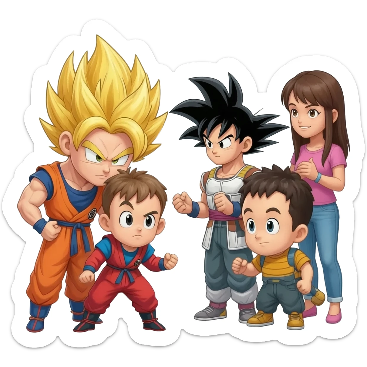 Goku vs reviewers sticker